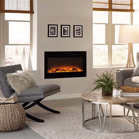 36 electric fireplace box|36 inch recessed electric fireplace.